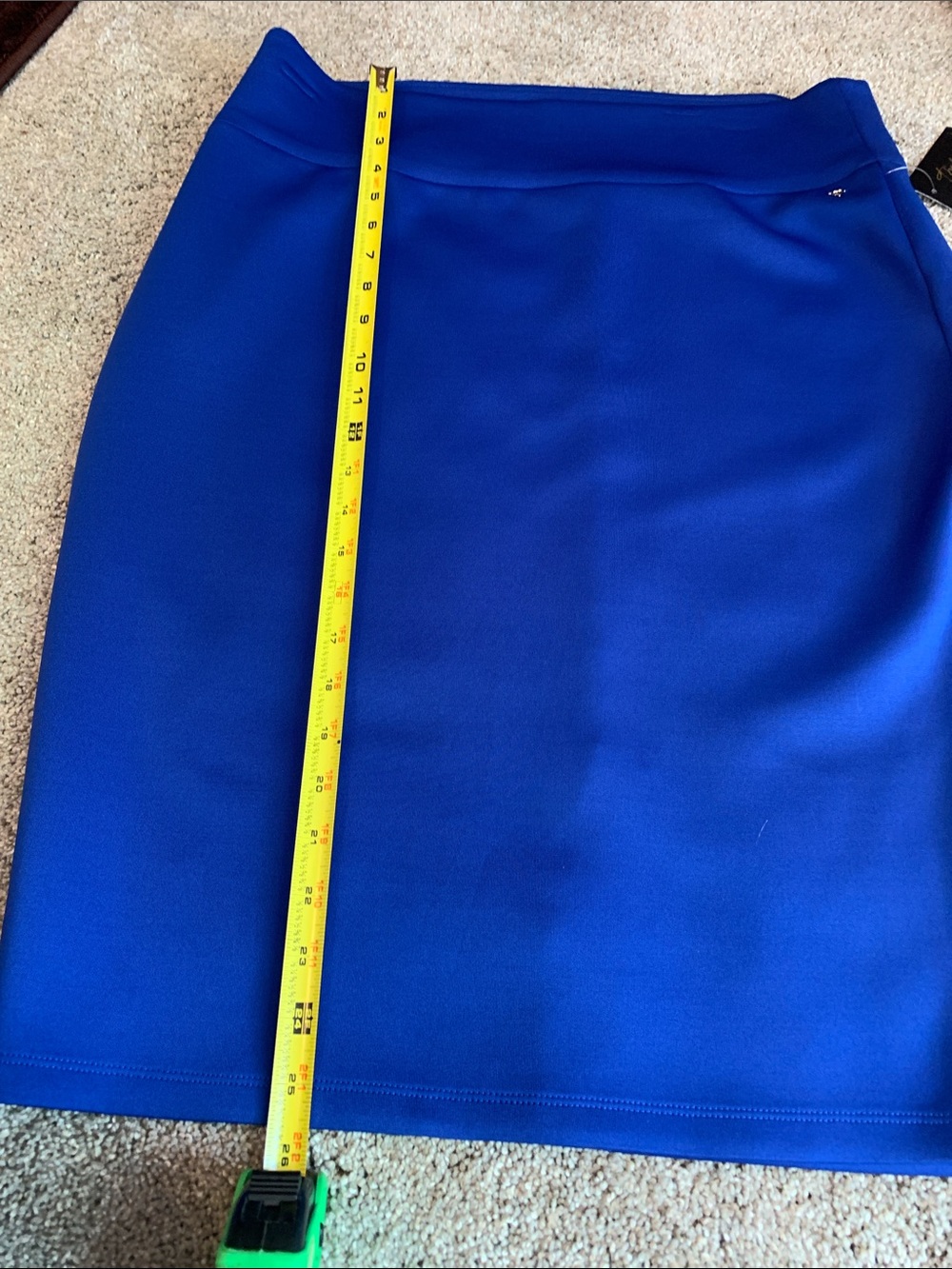 Thalia Sodi Classic Royal Blue Pencil Skirt Size XL NEW Stretch Material Comfort - Picture 6 of 8